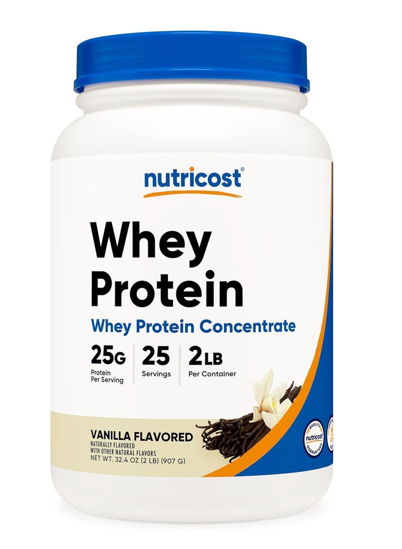 مسحوق بروتين مصل اللبن المركز من نيوتريكوست بنكهة الفانيليا، 2 رطل - Image 1