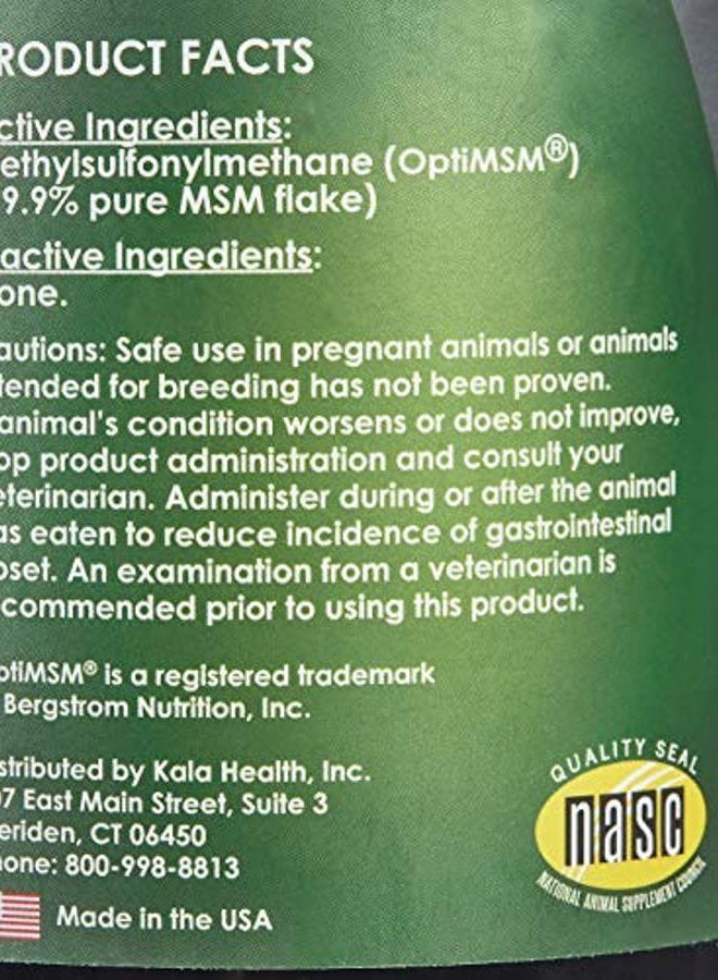 Kala Health PeakTails MSM Powder for Dogs, 1 lb, Hip and Joint Support Supplement, 99.9% Pure Distilled MSM, Made in The USA - Image 2