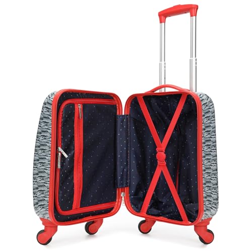 Nautica Kids 18 Hardside Carryon Suitcase with Spinner Wheels Shark Attack - Image 3