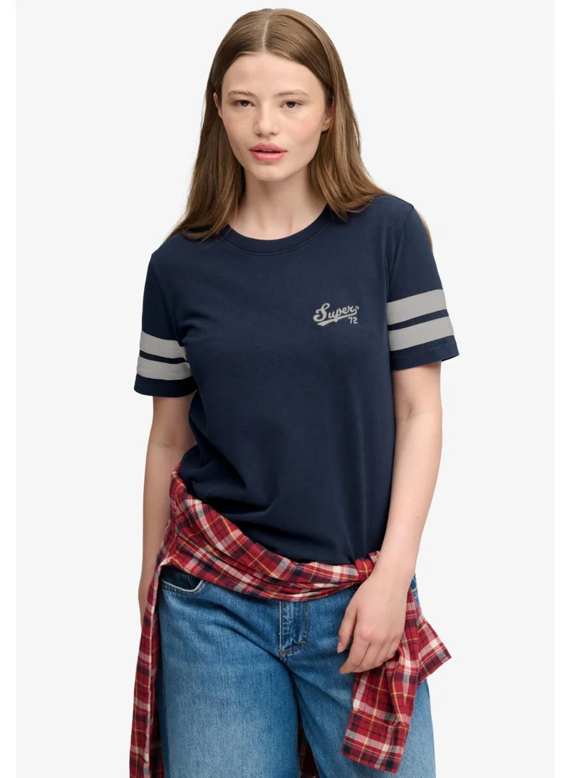 سوبر دراي Varsity Script Stripe T-Shirt