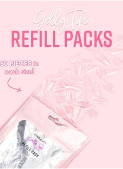 KIARA SKY Kiara Sky Gelly Tip Soak Off Nails Refill Packs - Stiletto Shape (Medium Length) (Sizes 0, 1, 2)  - Image 2