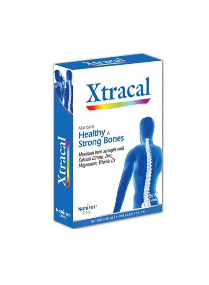 Xtracal Maxium bone strength with Calcium Citrate, Zinc, Magnesium, Vitamin D3 Tablets 30's