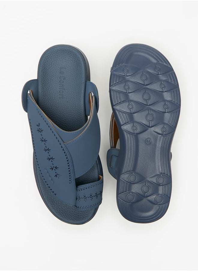 Le Confort - Men's Embroidered Slip-On Arabic Sandals - Image 1