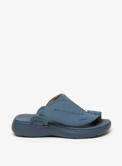 لو كونفورت Men's Embroidered Slip-On Arabic Sandals