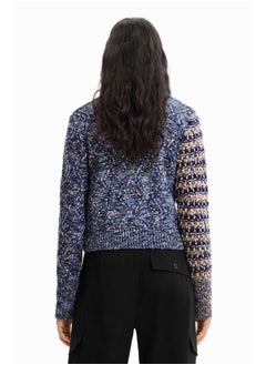 DESIGUAL Hybrid chunky knit pullover  - Image 4