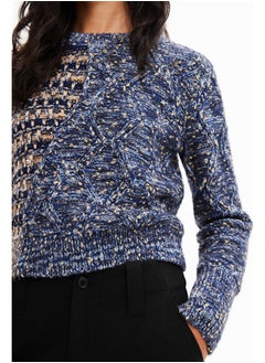 DESIGUAL Hybrid chunky knit pullover  - Image 5