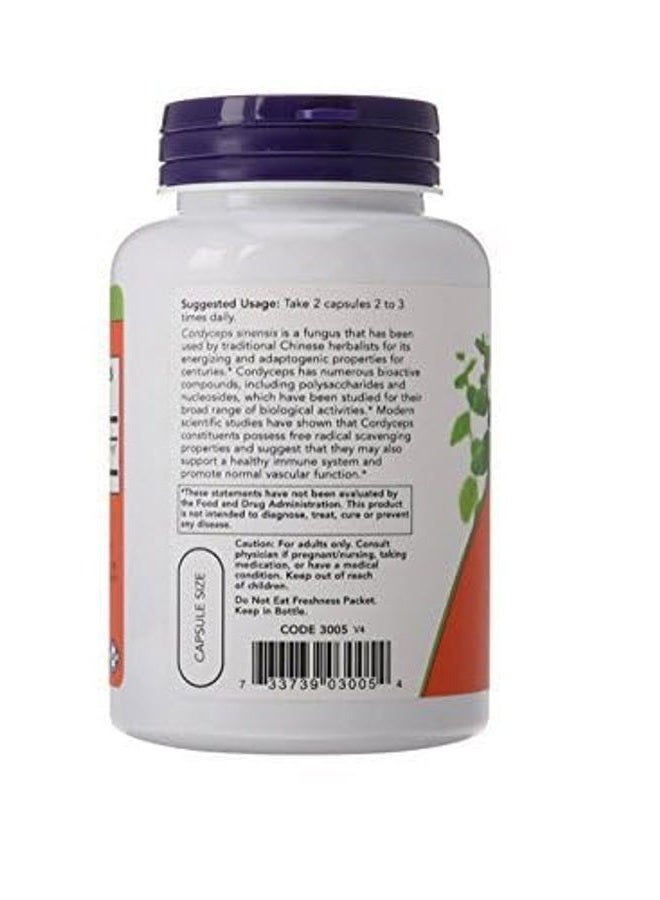 Now Cordyceps 750 mg,90 Veg Capsules (180) - Image 3