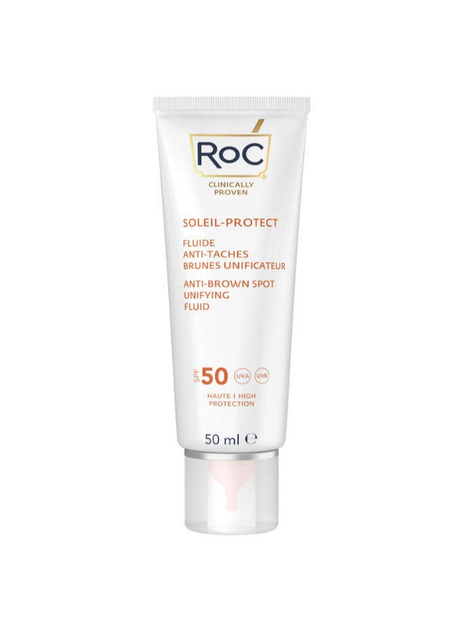 RoC SOLEIL-PROTECT ANTI-BROWN SPOT UNIFYING FLUID SPF50+ 50ML - Image 1