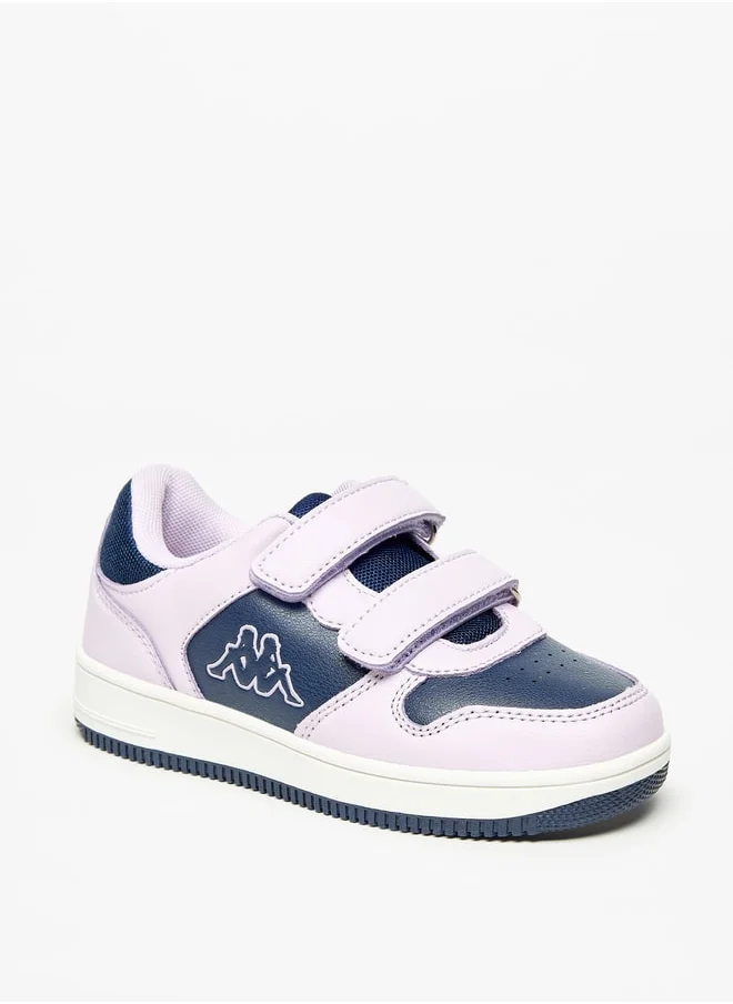 Kappa Girl's Panelled Sports Shoes with Hook and Loop Closure