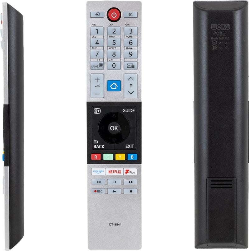 Toshiba Matcell Netflix-Prime Video-F Play Button LCD LED Remote TV Control
