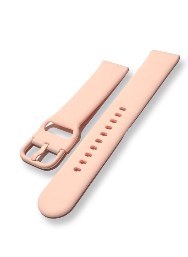 حزام رياضي من السيليكون مقاس 22 مم مع إبزيم سريع التحرير لساعة هواواى واتش 3 46 ملم / واتش 3 برو 48ملم 2022 - وردي - Image 3