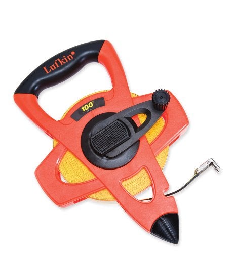 Lufkin Crescent Lufkin 1/2" x 60m/200' Hi-Viz® Orange Fiberglass SAE/Metric Dual Sided Tape Measure - FM060CME - Image 3