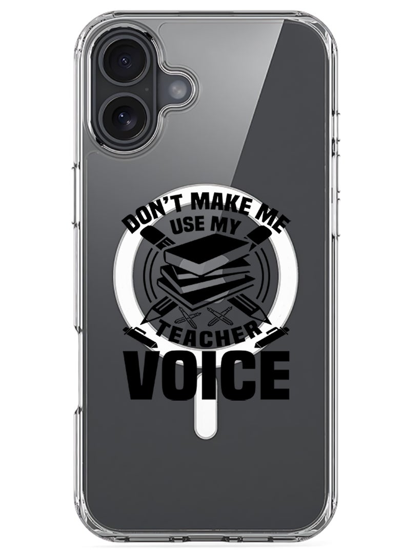 Theodor Magnetic Case for Apple iPhone 17 Compatible with MagSafe Wireless Charging, Shockproof Phone Bumper Cover - Teacher Voice - Image 1