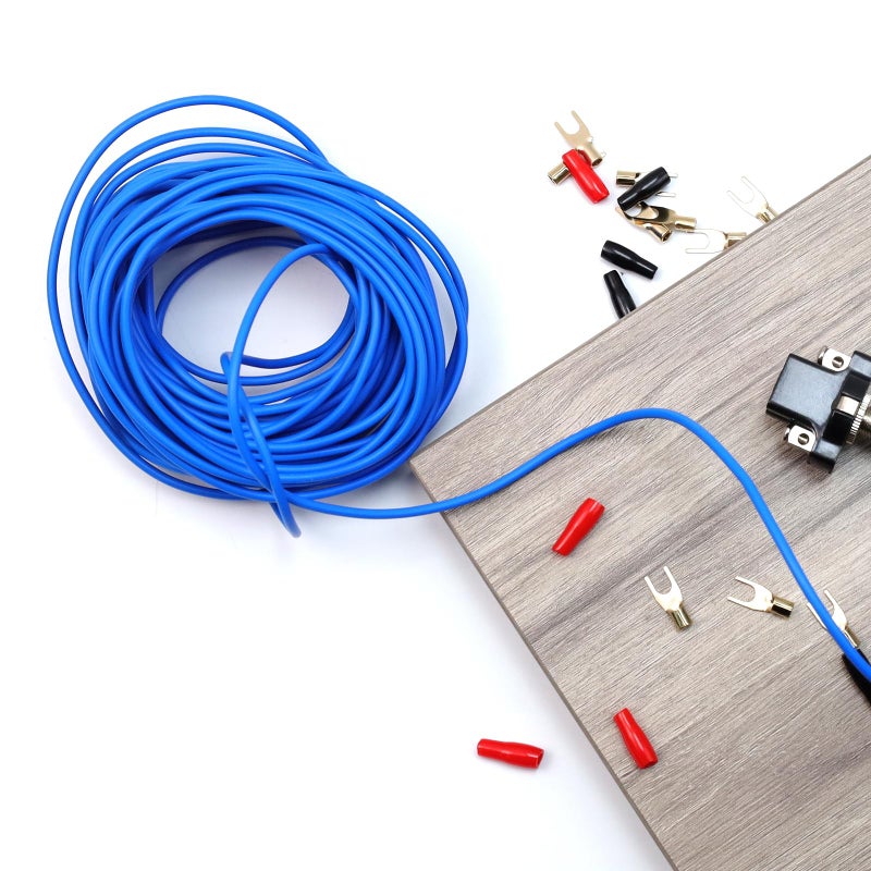 S SYDIEN 18 Gauge Wire 18 awg Stranded Wire PVC Cord Copper Cable 10M/33Ft Single Core Flexible Extension Power Cord Remote Wire for Amp Auto with Connection Terminals & Push-Pull Switch - Image 4