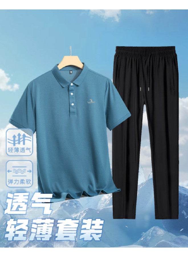 Tucano 2025 Spring & Summer Lightweight Comfortable Outdoor Casual Short Sleeve & Pants Men's Leisure Suit - Image 1