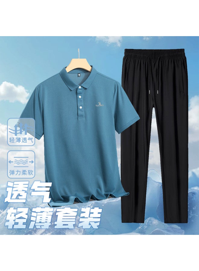 Tucano 2025 Spring & Summer Lightweight Comfortable Outdoor Casual Short Sleeve & Pants Men's Leisure Suit - Image 2