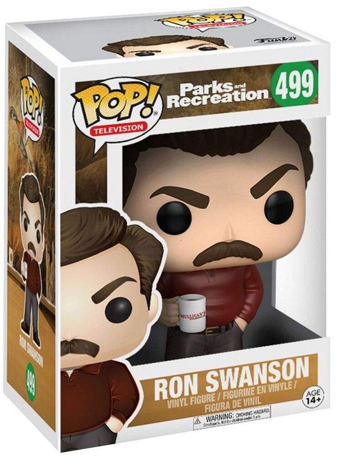 Funko Pop Television: Parks & Recreation Ron Swanson Figure - Image 4