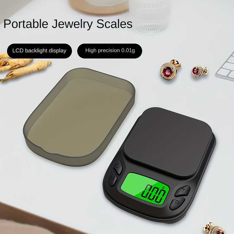 Black 0.01g High Precision Mini Digital Pocket Scale 200g Capacity Portable Electronic Jewelry Scale With 2 AAA Batteries - Image 2