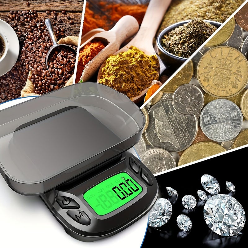 Black 0.01g High Precision Mini Digital Pocket Scale 200g Capacity Portable Electronic Jewelry Scale With 2 AAA Batteries - Image 4