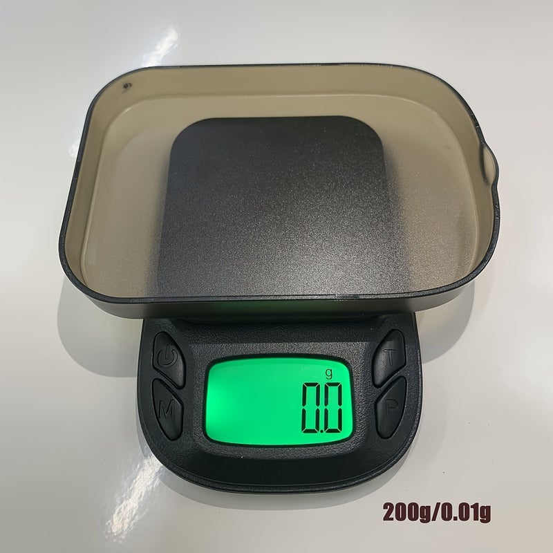 Black 0.01g High Precision Mini Digital Pocket Scale 200g Capacity Portable Electronic Jewelry Scale With 2 AAA Batteries - Image 1
