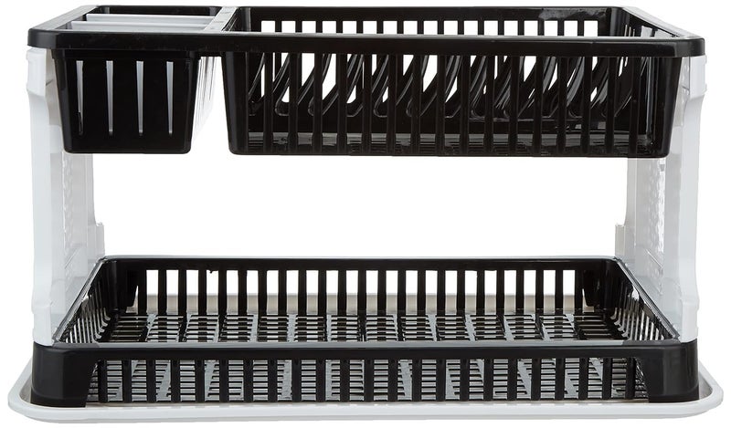 OLMARTT KITCHENWARE Plastic Dish Drainer Black Grey 51 cms 33 cms 27 cms - Image 4