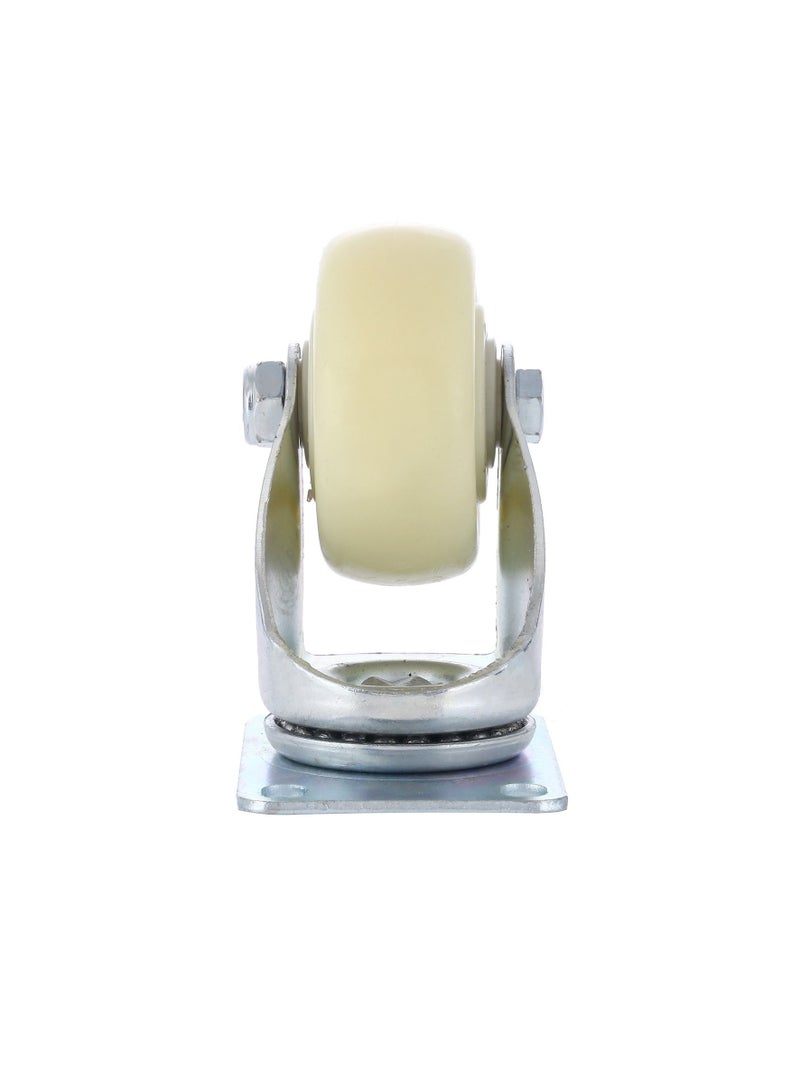 بي إم بي تولز طقم عجلات متحركة من البولي بروبيلين مع كرة مزدوجة مكون من قطعتين - 75 ملم - أبيض - Image 4