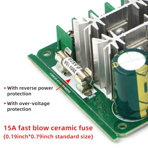 RioRand Upgraded 6V-90V 15A DC Motor PWM Speed Controller 1PC - Image 4