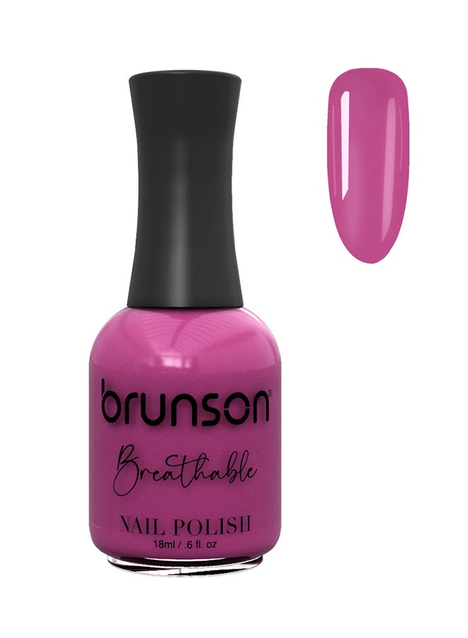 brunson Breathable Nail Polish Halal nail polish Wudu friendly Quick-Dry Vegan long lasting but easy peel off   18ml BH104