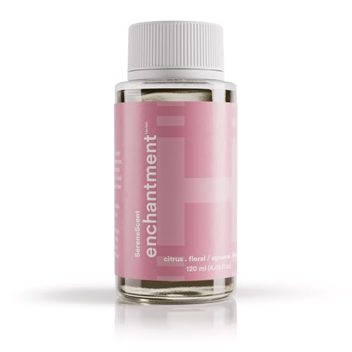 Homedics SereneScent Waterless Diffuser Oil Refill Enchantment 120ml Clean Warm Sensual Home Fragrance Compatible with SereneScent Diffusers Easy Twist Plug Play - Image 1