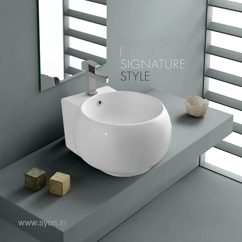 SYON Syon FOOTBALL Wall Mount Table Top Wash Basin 18x14  - Image 3
