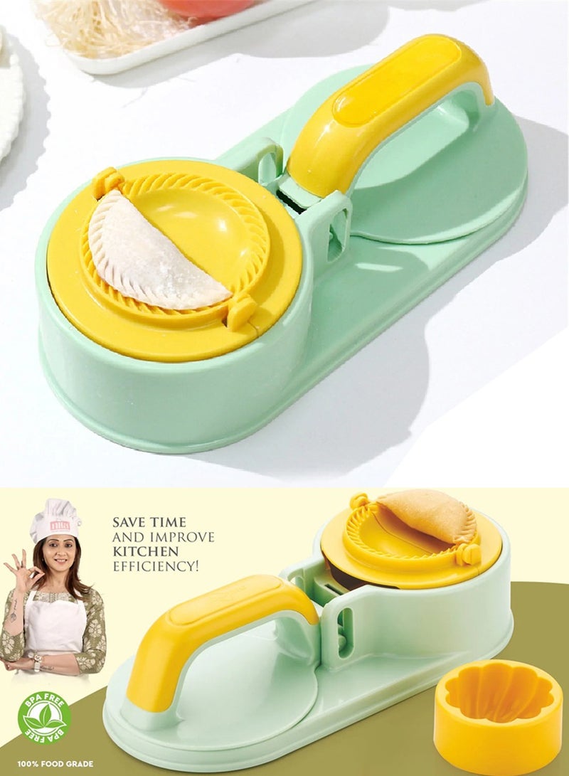 ISHWAZ Multifunctional 3-in-1 Dumpling Maker Mold Dough Presser Bakin Mold Tool Easy To Use, Perfect Pie and Dumpling Maker Mold For Ramadan Fatayer, Dinners, Parties, School Lunch, Etc - Baking Tool - Image 1