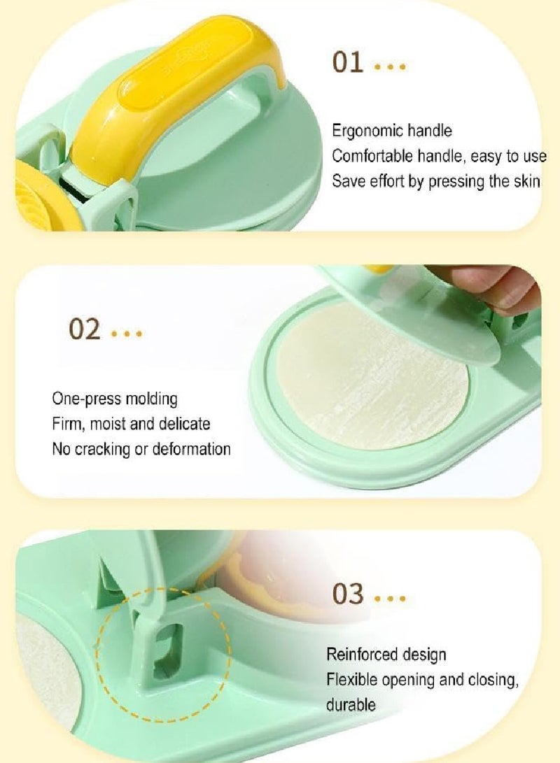 ISHWAZ Multifunctional 3-in-1 Dumpling Maker Mold Dough Presser Bakin Mold Tool Easy To Use, Perfect Pie and Dumpling Maker Mold For Ramadan Fatayer, Dinners, Parties, School Lunch, Etc - Baking Tool - Image 4