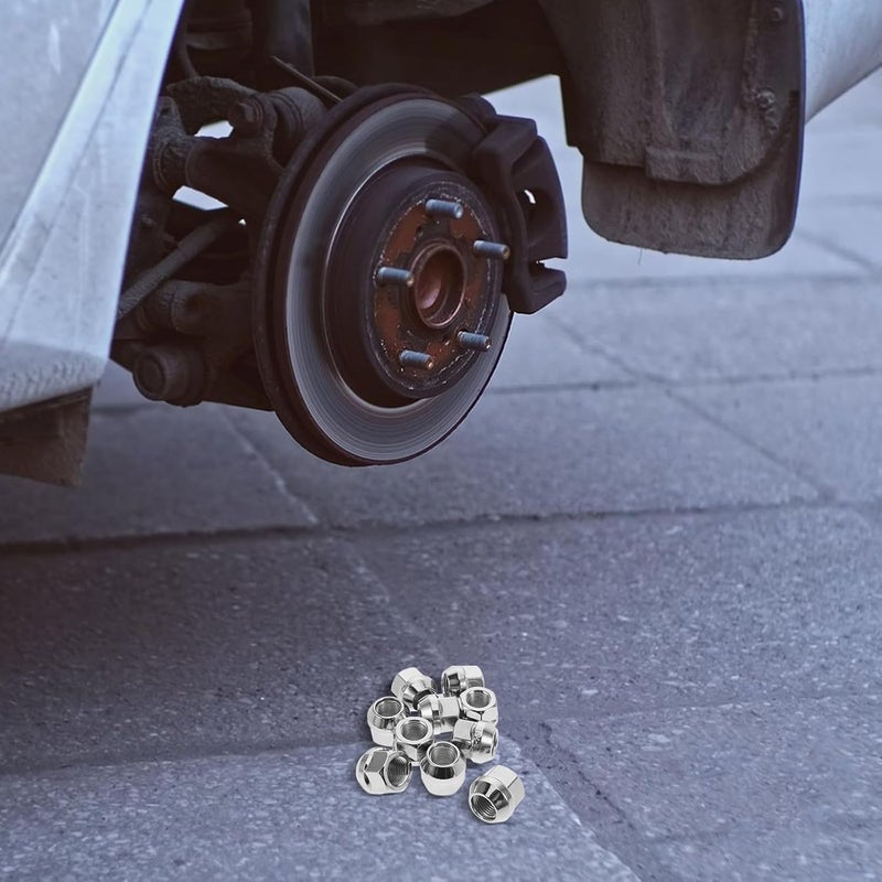 Tapered Chrome Wheel Lug Nut Kit 10pcs M12x1.5 Spline Lug Nuts Open End for Car Tires Automotive Wheel Accessories - Image 4