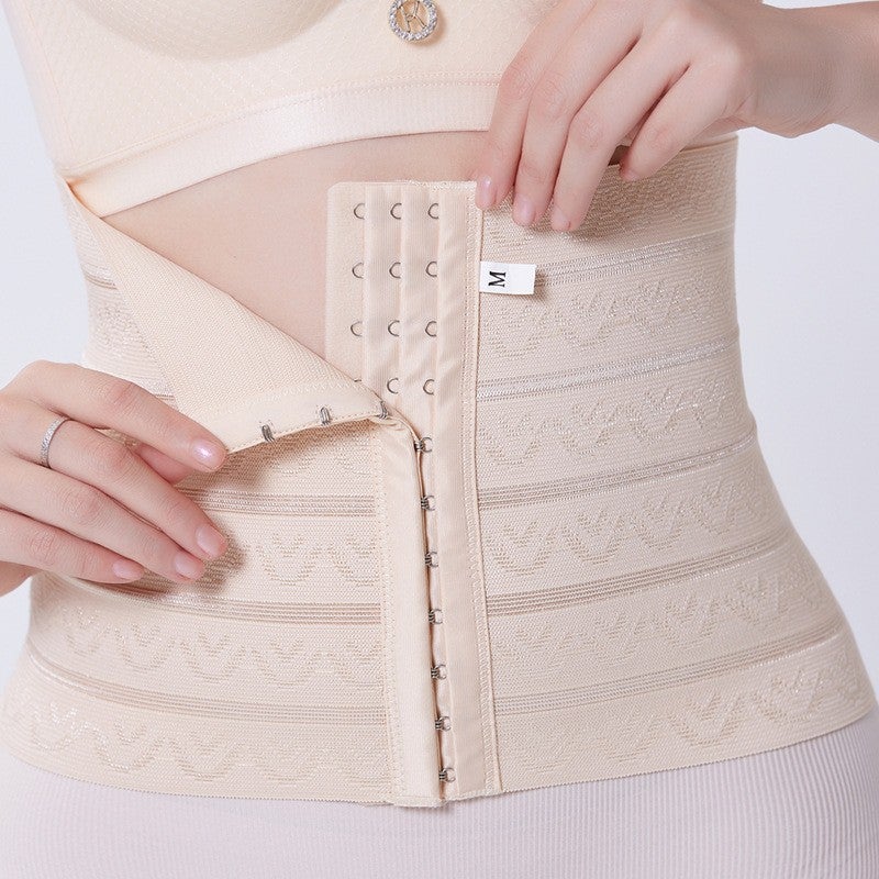 Explosive 3-Row 11-Button Adjustable Postpartum Body-Shaping Abdominal Belt Anti-Curling Breathable Corset Plus Size Waist Belt - Image 2