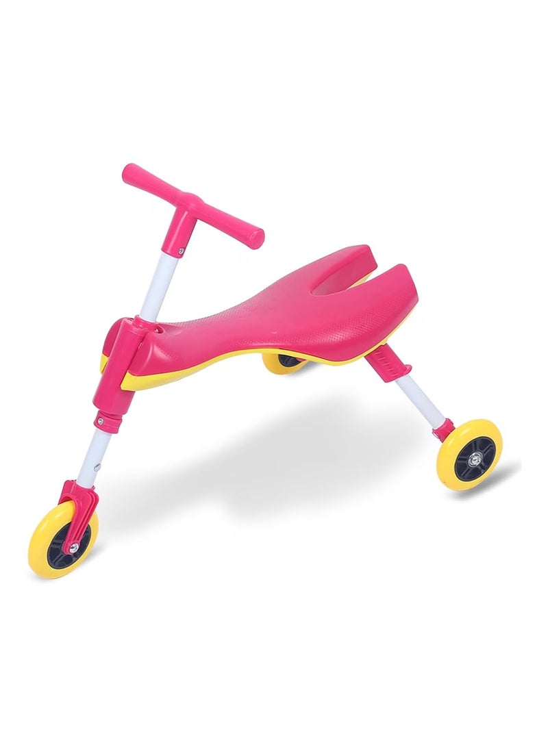 Mookie Kids Scooter with Seat | 3-Wheel Foldable Toddler Kick Scooter | Adjustable Height, Lightweight Aluminum Body | PINK - Image 1