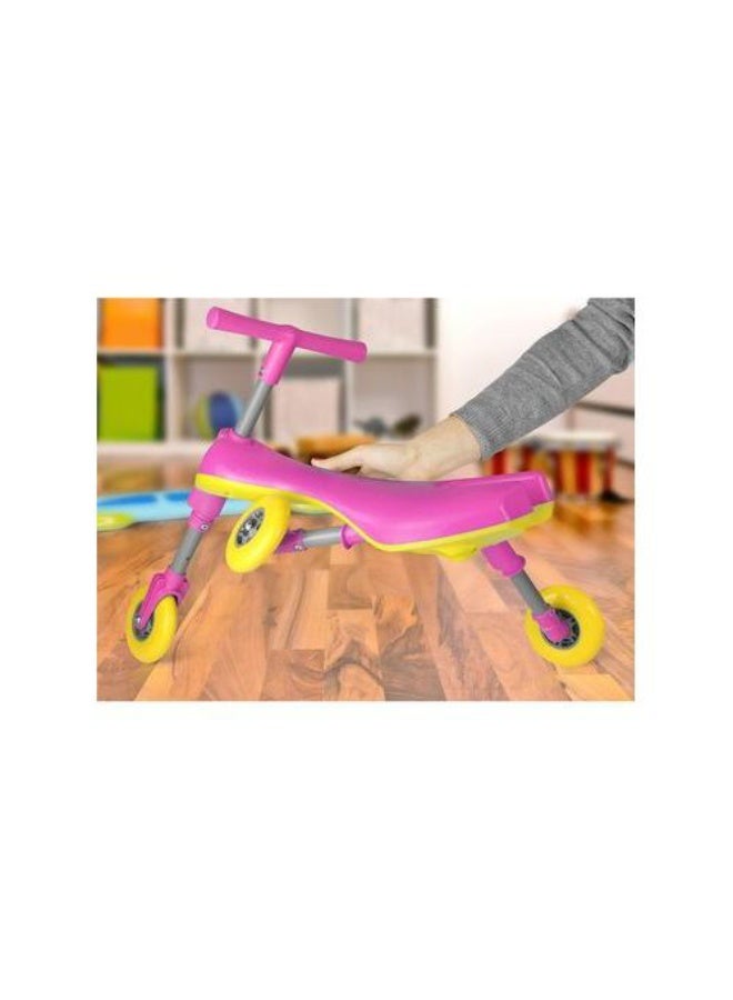Mookie Kids Scooter with Seat | 3-Wheel Foldable Toddler Kick Scooter | Adjustable Height, Lightweight Aluminum Body | PINK - Image 2