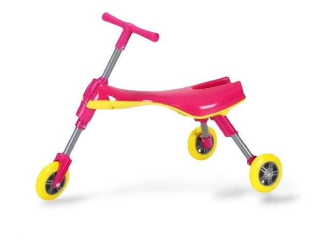 Mookie Kids Scooter with Seat | 3-Wheel Foldable Toddler Kick Scooter | Adjustable Height, Lightweight Aluminum Body | PINK - Image 3