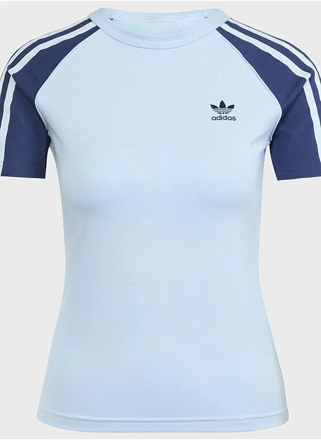 اديداس تيشيرت Adicolor 3-Stripes Raglan Slim