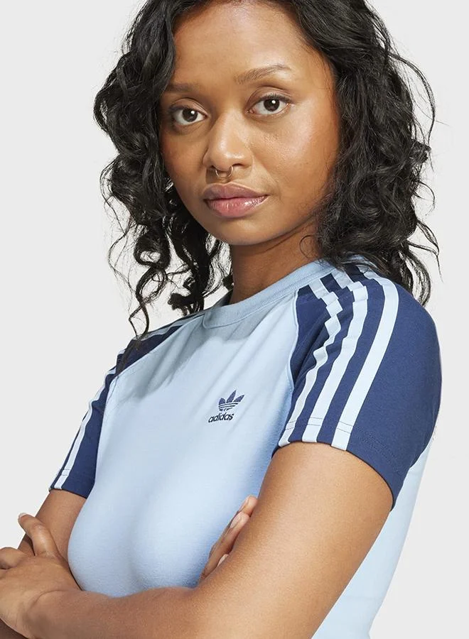 Adidas Adicolor 3-Stripes Raglan Slim T-Shirt