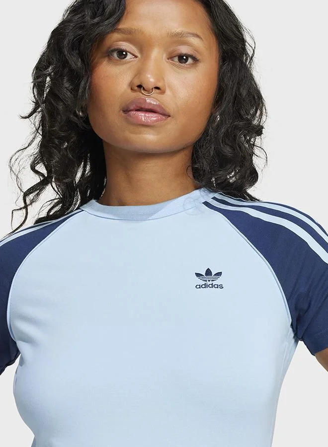 Adidas Adicolor 3-Stripes Raglan Slim T-Shirt