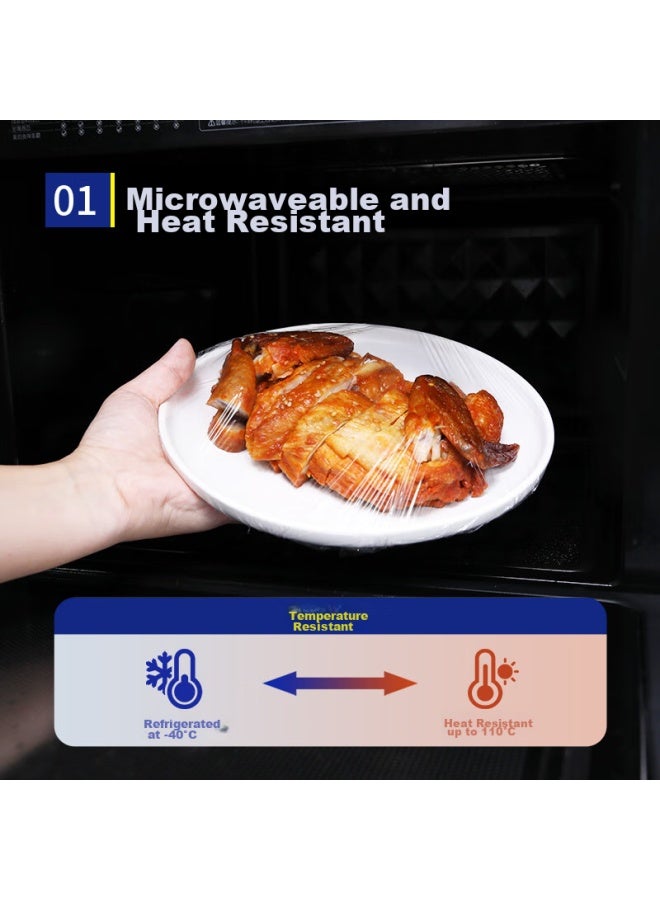 Yessel Large Roll Cling Film 35cmx500m Food Grade Pe Microwaveable Commercial Hand-tearable Disposable Food Wrap - Image 1