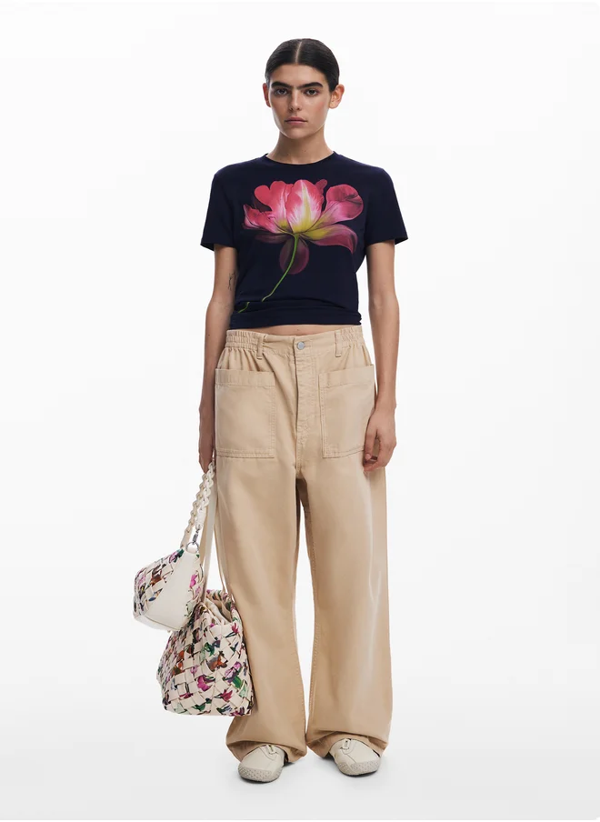 DESIGUAL Flower T-Shirt