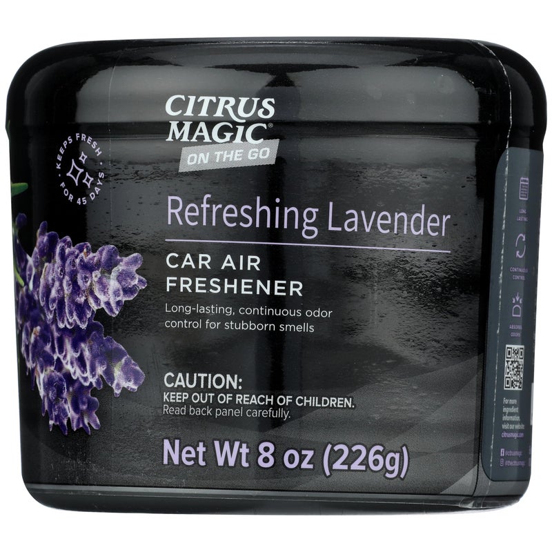 Citrus Magic On The Go Odor Absorbing Solid Car Air Freshener Refreshing Lavender 8Ounce Pack of 1 - Image 3
