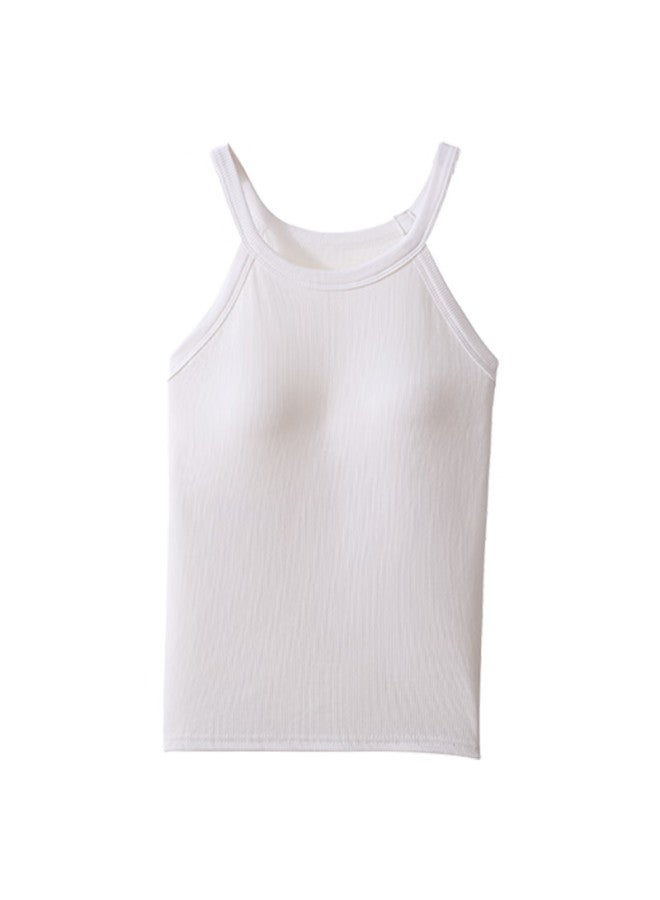 Your Sun Yiershuang Women's Sleeveless Halter Tank Top With Built-in Bra Pad, Breathable Back Support Vest For Spring And Summer, No Bra Needed - Image 2