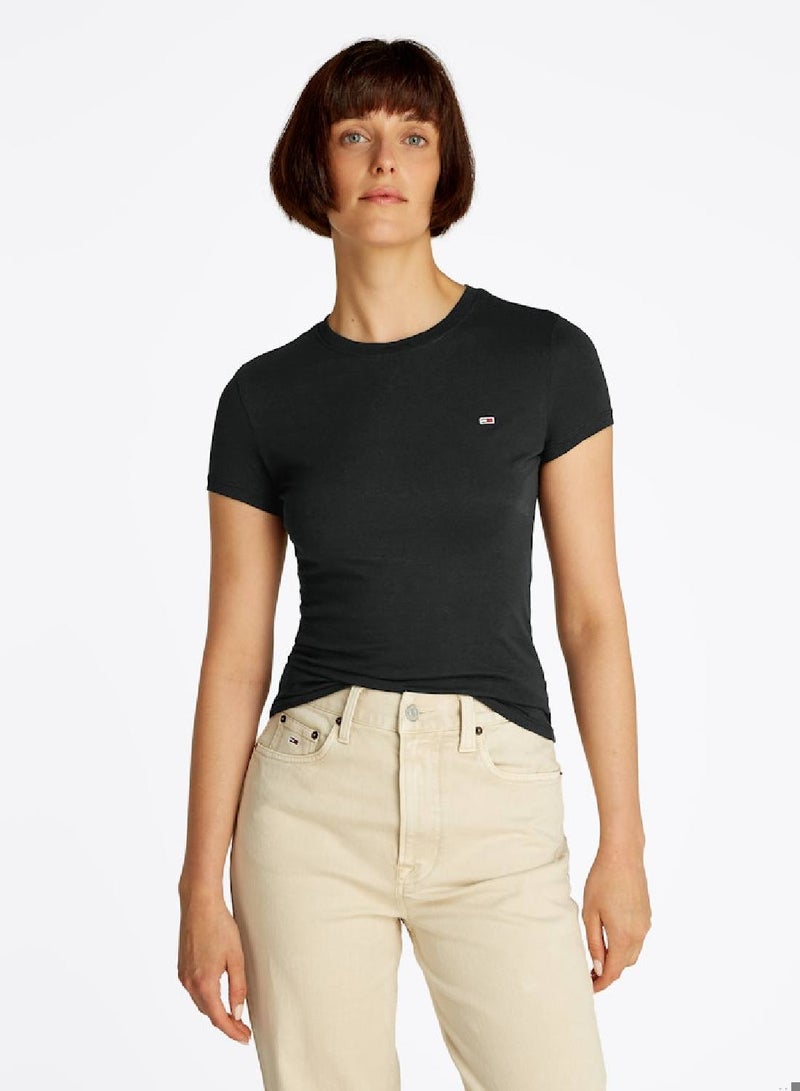 TOMMY JEANS Slim Crew Neck T-Shirt - Image 1