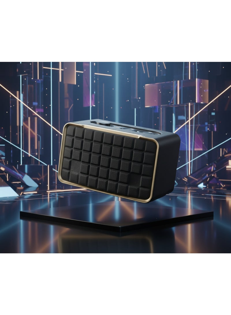 EHH-326 Speaker and Radio with Great Stereo Sound, USB, FM, and TF Ports – Long-Lasting Battery Life – Black - Image 4