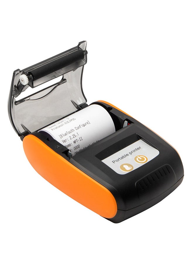 Generic - Portable Receipt Printer 58mm Mini Thermal Printing Wireless BT USB Mobile Printer with 2 Inch Thermal Paper Roll Compatible with Android/iOS/Windows System for Small Business Restaurant Retail Store - Image 1