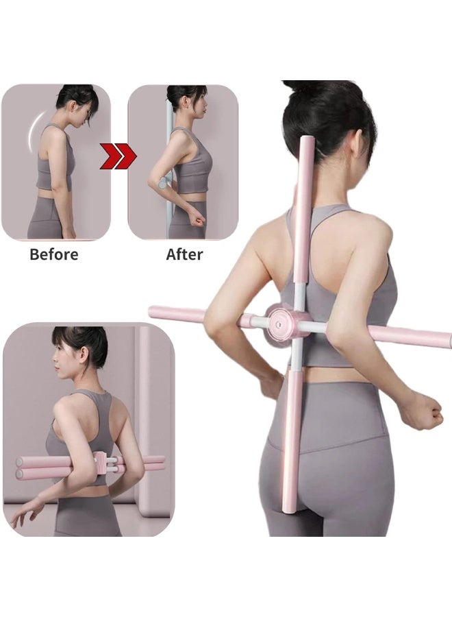 DUNISO Posture Corrector Yoga Stick，Humpback Correction Sticks Stretching Tool, Multipurpose Yoga Sticks Stretching Tool for Posture，for Back, Relieve Your Pains, Hunchback Corrector and Height Increaser - Image 4