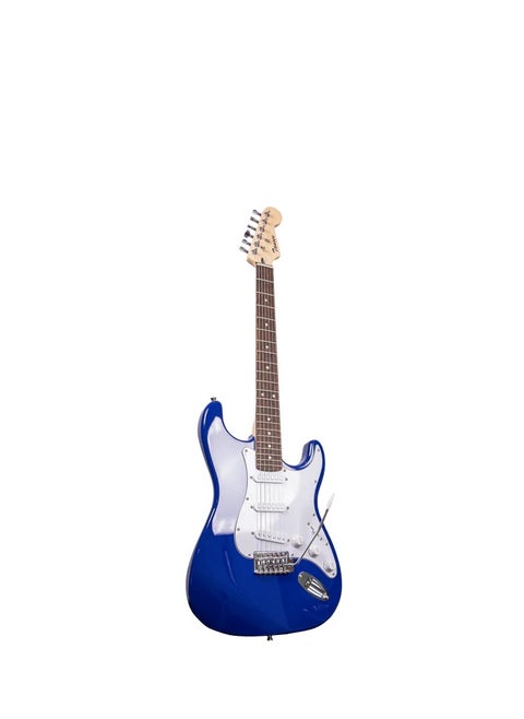 Guitar Electric 6 String Double Cutaway 22 Frets Laurel Fingerboard Stratocaster Style  SSS Pickups Blue
