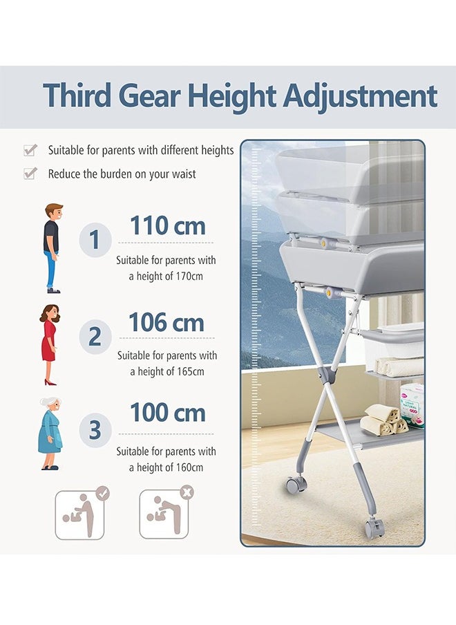 Beauenty - Portable Baby Changing Table With Wheels - Image 1